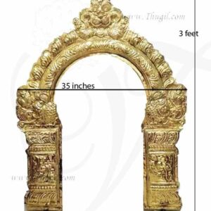 3 feet Temple Prabhavali Brass Thiruvachi Arch for Hindu Gods