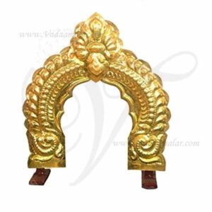 Prabhavali Brass Thiruvachi Arch For Small Vighraham 9 inches