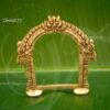 Prabhavali Brass Thiruvachi Arch deity with stand for Small Idols 4.5 Inches