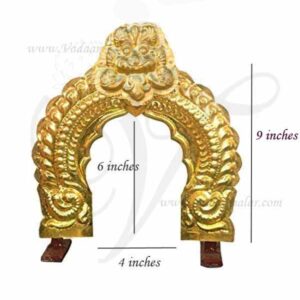 Prabhavali Brass Thiruvachi Arch For Small Vighraha 9 inches