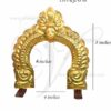 Prabhavali Brass Thiruvachi Arch For Small Vighraham 9 inches