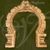 Small 6" Prabhavali Brass Thiruvachi Arch Gold Plated God Idols Decorations