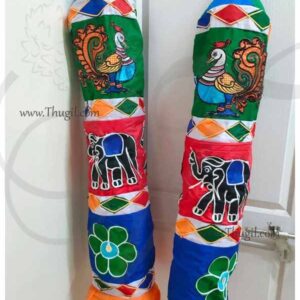 தொம்பை Thombai Stage Temple Car decorations Elepahant and Peacock - 6 feet - 1 Pair