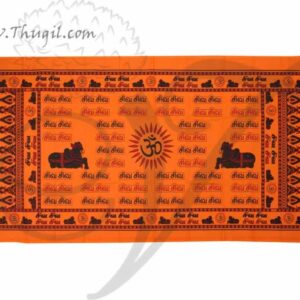 Shiva Shiva Printed Cotton Orange Thundu Buy Now