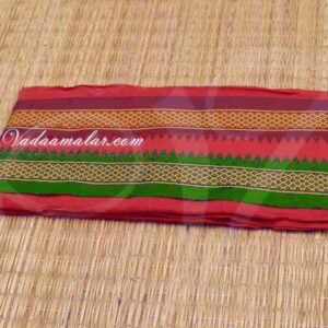 Pure Cotton Red Angavastram for Dothi Towel Mens Traditional Towels