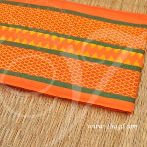 Pure Cotton Orange Kavi Angavastram for Dothi Towel Mens Traditional Towels