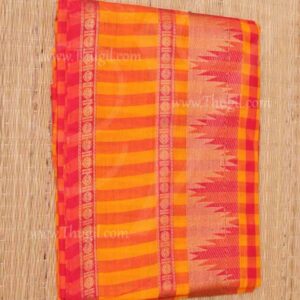 Puja Thundu Priest Orange Towel Wrap Poojari iyer Thundu