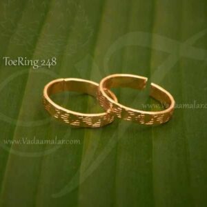 Bichiya Metti Toe Ring Micro Gold Plated Jewellery 2 pieces