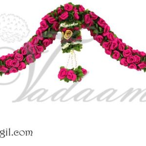 Beautiful Pink Rose Door Hanging Textile Door Welcome Toran Tapestry