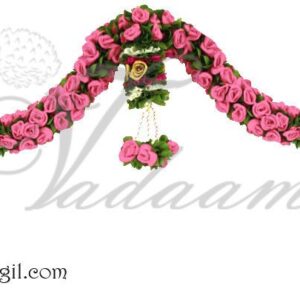 Beautiful Light Pink Rose Door Window Garland Hanging Welcome Tapestry