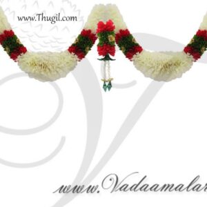 Decorative Multi Color Garland Door Decoration Synthetic Flowers - Washable