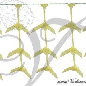 Traditional Auspicious coconut leaves decoration toran toranam door hanging tapestry- 10 meters