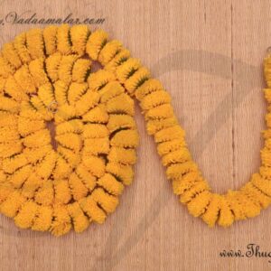 2 meter Light Orange Color Marigold Flower Synthetic Door Hanging Decoration Buy