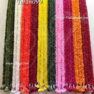 Flowers using Cloth Garland Door Decoration Synthetic Phool - Washable 1 Meter
