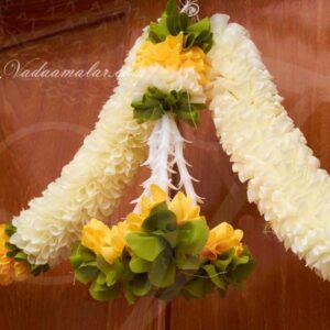 10" Toran Kunjalam Door Tube Rose Strings with Flower Decorative Wedding Mandap Buy