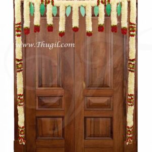 Half White Flowers with Mango Leaf Indian Wedding Festival Home Decoration Mandap Hanging Buy Online