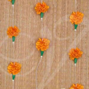 Orange Marigold Flower Samanthi Cloth Flower Toran Decoration buy online