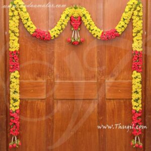 Rose Toran Yellow Maroon Door Window Deocration Hanging Buy Now 10 feet