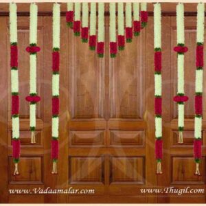 Flowers Artificial Door Hanging Wedding Festival Backdrop Decorations 18 pcs