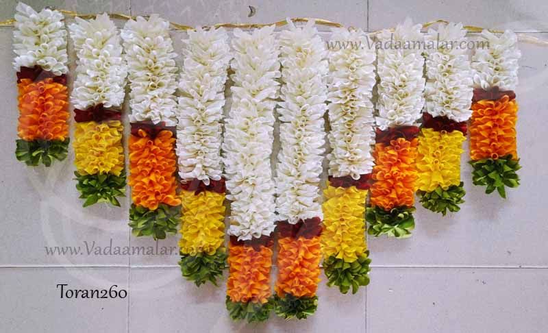 Podium Flower Design Cloth Door Decoration Synthetic - Washable -12 Inches
