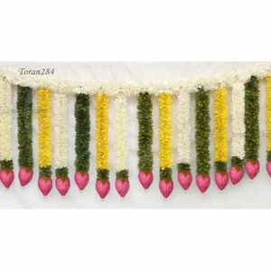 Traditional Flowers For Decoration as Backdrop Hanging in Indian Style 16 pieces