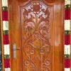 Indian Style White and Red Flower Doorway Thoran Thoranam decoration