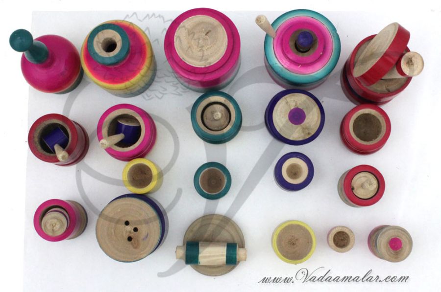 Wooden Kitchen Set for Kids Handmade safe for babies Indian kitchenet