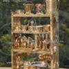 Brass Miniature Kitchen Toy Set With Stand Buy Now