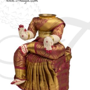 15" Goddess Lakshmi VaraLaksmi Idol for Pooja Vratam Doll with Decorations