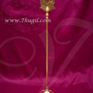 17" Murugan Brass Vel Stand Kumaraswamy Kartekeya Weapon Vel