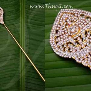 Vel for Murugar White Metal Symbol Jewelry Ornament Lord Shanmuga Vel Buy Now 18"