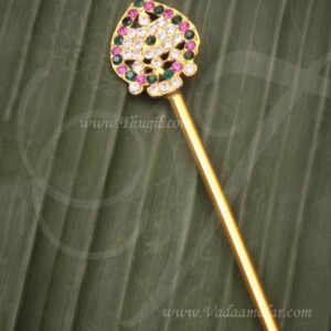 Vel for Murugar Metal Symbol Jewellry Multi colour Ornament 6 Inches