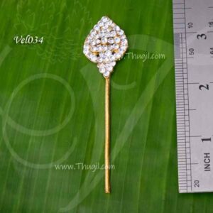 Vel for Murugar Metal Symbol Jewelry Ornament Lord Shanmuga Vel 3.5 Inch