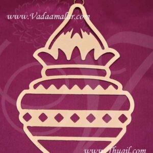 Kalash Kalasam Wall Decoration Indian Art Metal in Gold Finish Buy Online 7"