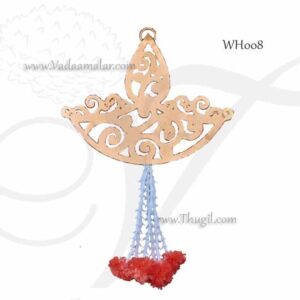 Diya Lamp Brass Wall Decor with Flowers Art Metal in Gold Finish Buy Now