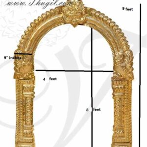 custom Temple Prabhavali Brass Thiruvachi Arch deity Idols Decorations