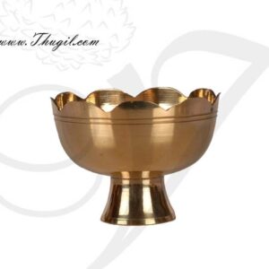 1.5 inches Brass Sandal Wood Paste Bowl Chandanakinnam