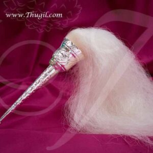 Ven Samaram Puja Chawar White Available From 30 Inches