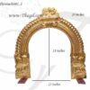 2 feet Prabhavali Brass Thiruvachi Arch deity Idols Decorations