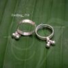 Wedding Bichiya silver Metti white metal Toe Ring Indian Style 2 Pieces