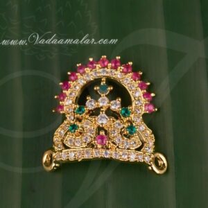 0.9 inch Small size Hindu Deity Half Crown Mukut Kreedam Head Ornaments