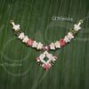 Necklace Small Size Multi Colour Stones Deity Jewellery For Hindu Small Idols 2.5 inches