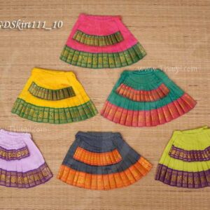 Skirt Vastra for Medium Size Idols Double Pavadai Style Height 8 Inches