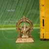 Lord Ganesha Brass Statue Small Size Ganapati Idol 2 inches