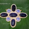 Pathakam Perumal Blue Plus Dollar Hindu Idol Large Size Locket 5.8 inches