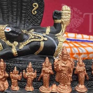 Veeraraghava Perumal With Lakshmi Paper Mache Statue Golu Doll 13 inches