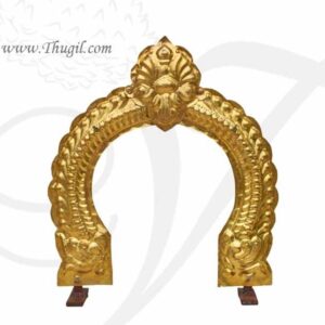 1 feet Hindu Temple Prabhavali Brass Thiruvachi Arch Gold Plated Buy Online