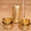 Brass Coffee Filter Indian Maker 2 Cups Pot 6 inches