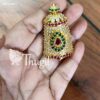 Kreedam AD Ruby Emerald Stones Half Crown for God Statues 1.8 inches