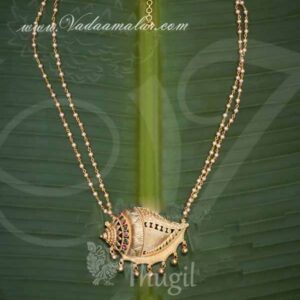 Sangu 2 Step Necklace Haaram Jewellery Alangaram Jewellery 8"